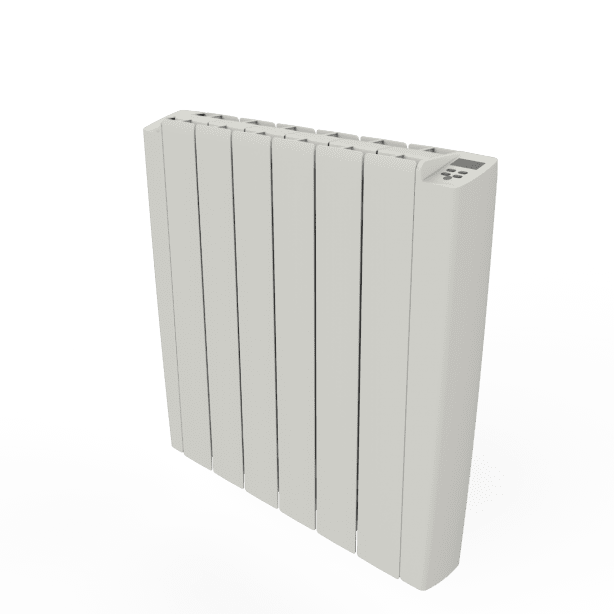 580x1080 - 2000W | Aluminium Muur Radiator Wit + Afstandsbediening