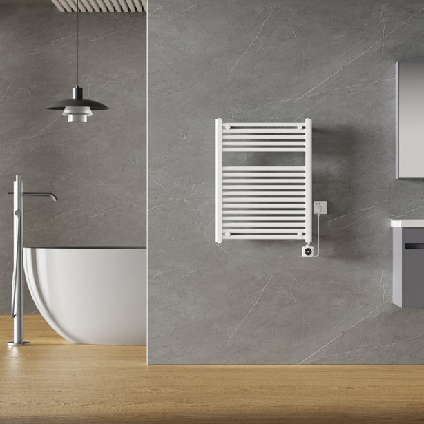 Elara elektrische radiator Smart WiFi 76,6 x 60 cm glans wit