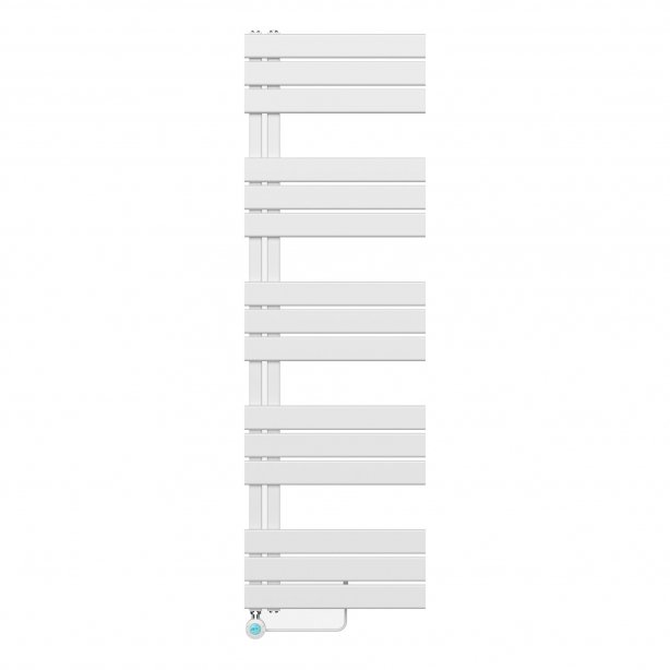 1600x500 – 755 Watt | elektrische handdoekradiator wit | links aansluiting/comb