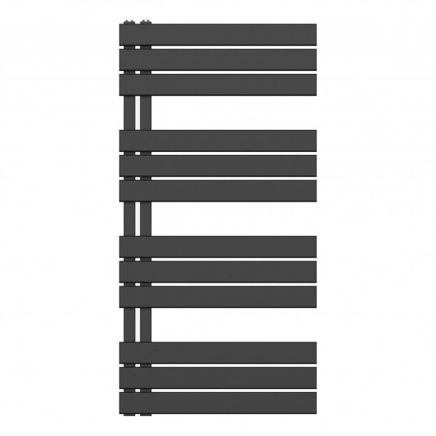 1200x600 – 681 Watt | handdoekradiator zwart | links aansluiting/comb