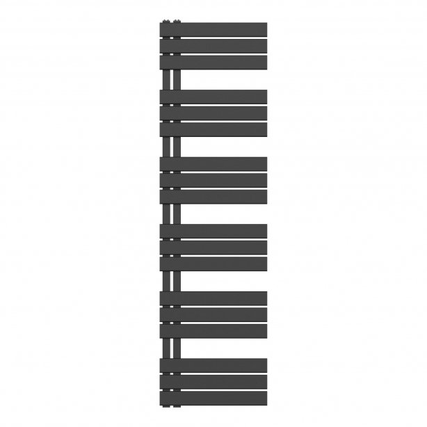 1800x500 – 890 Watt | handdoekradiator zwart | links aansluiting/comb