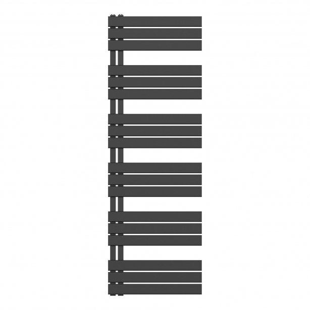 1800x600 – 1021 Watt | handdoekradiator zwart | links aansluiting/comb