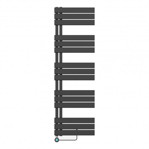 1600x500 – 755 Watt | elektrische handdoekradiator zwart | links aansluiting/comb