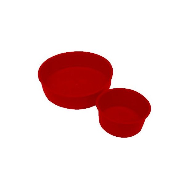 Speciedeksels kunststof 40 mm rood