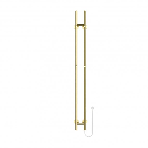 1500x168 - 120 Watt | Elektrische Dubbele Staafhanddoekradiator - Goud