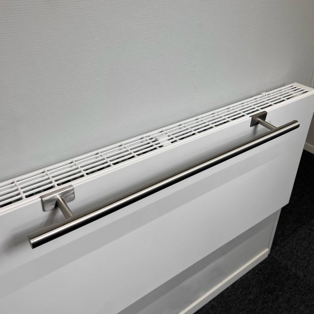 BSXL handdoekenrek 400 mm voor radiatoren boven-bevestiging RVS