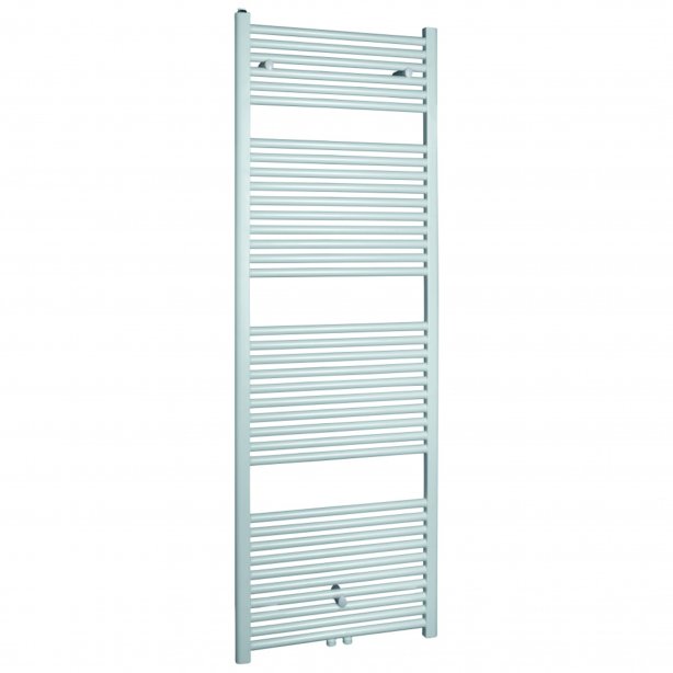 600x800 - 547 Watt | Handdoekradiator Wit Zij- & Middenaansluiting