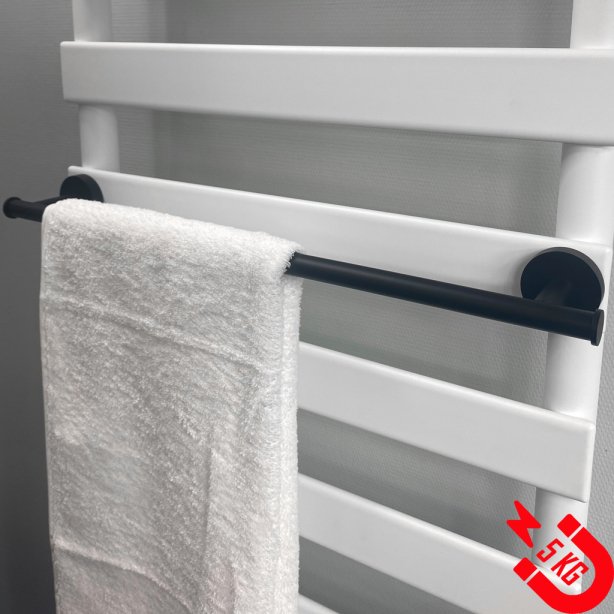 BSXL Magneet-line zwart – Magnetische 510 mm handdoekhouder
