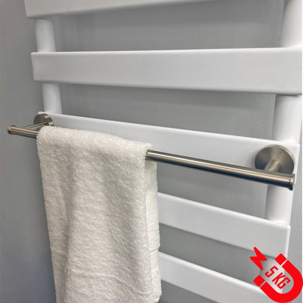 BSXL Magneet-line Geborsteld RVS – Magnetische 510 mm handdoekhouder