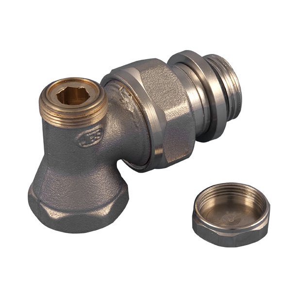 Voetventiel haaks 16mm x 1/2"