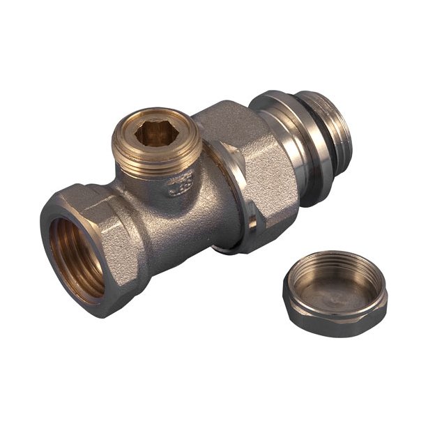 Voetventiel recht 16mm x 1/2"