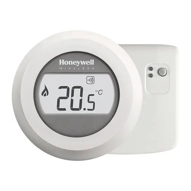 Honeywell Round Draadloos Aan/Uit Thermostaat Pakket