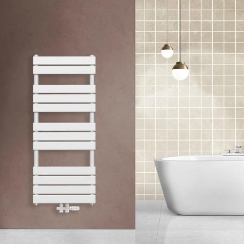 Witte badkamer radiator
